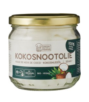 Kokosolie Extra vierge van Amanprana, 4 x 350 ml