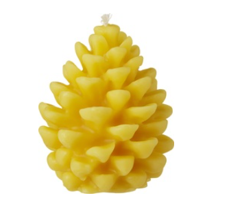 Bijenwaskaars dennenappel van De Muisjes, 6 x 1 stk