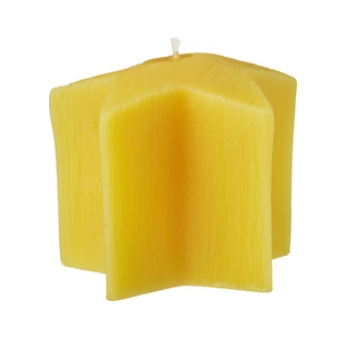 Bijenwaskaars ster van De Muisjes, 6 x 1 stk