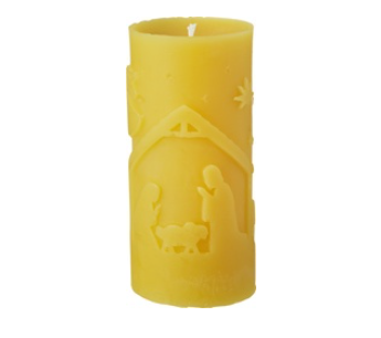 Bijenwaskaars huisje van De Muisjes, 6 x 1 stk