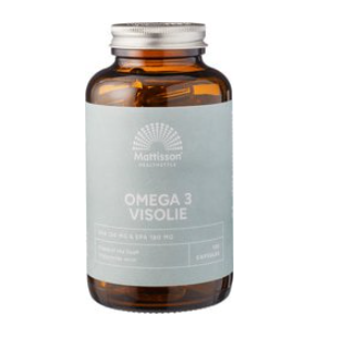 Omega 3 visolie van Mattisson GEEN BIO KEURMERK, 1 x 120 stk