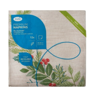 Servetten kerstkrans van Duni, 12 x 20 stk