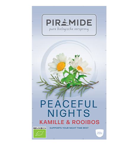 Kruidenthee Peaceful Nights van Piramide, 4 x 20 stk