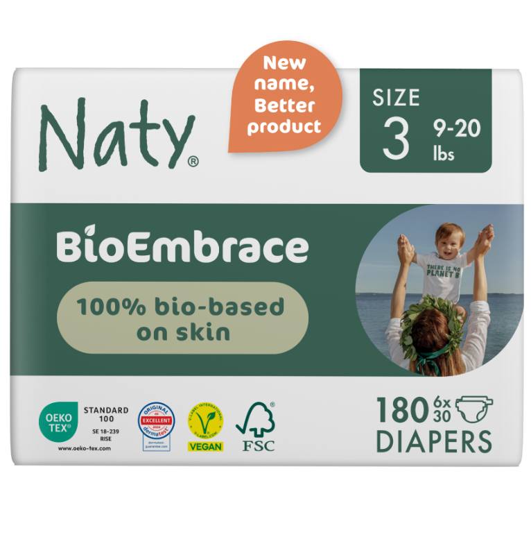 Luiers maat 3 (4-9 kg), economy pack van Naty, 2 x 50 stk