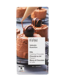 Kookchocolade melk van Vivani, 12 x 80 g