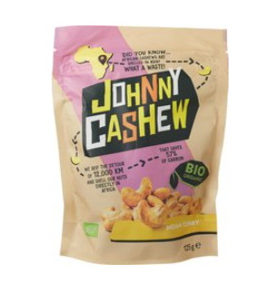 Cashewnoten Indian Curry van Johnny Cashew, 10 x 100 g