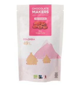Snackables bosvruchten van Chocolatemakers, 10 x 100 g