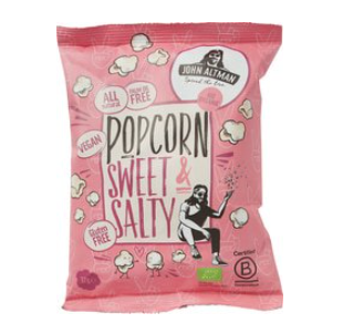 Popcorn Sweet + Salty van John Altman, 8 x 32 g
