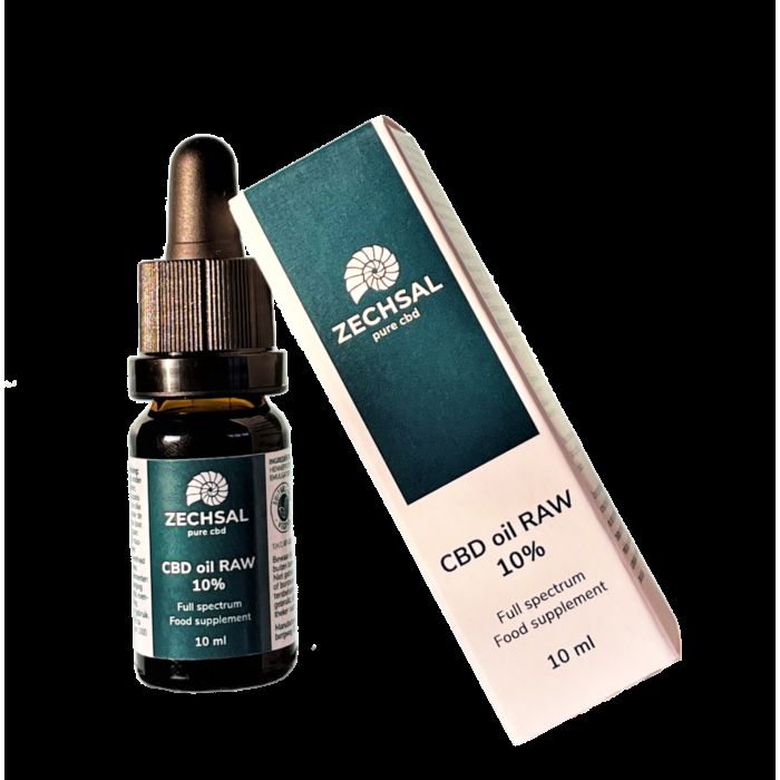 CBD olie raw 10% van Zechsal GEEN BIO PRODUCT, 1 x 10 ml