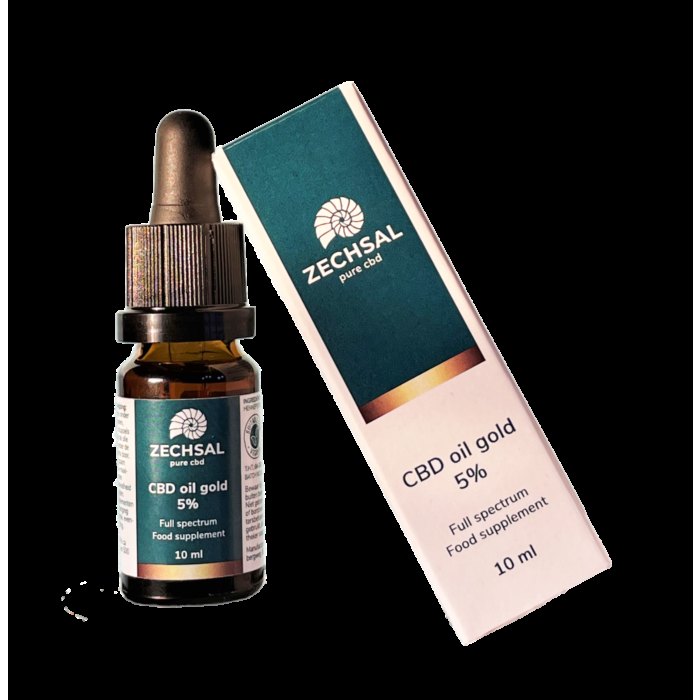 CBD olie gold van Zechsal GEEN BIO PRODUCT, 1 x 10 ml