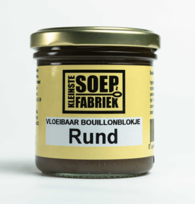 Bouillonblokje vloeibaar Rund van Kleinstesoepfabriek, 8 x 150 m