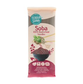 Soba 100% boekweit van TerraSana, 6 x 250 g