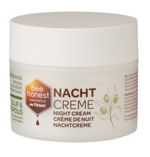 Nachtcrème olijf + propolis van Bee honest cosmetics, 1 x 50 ml