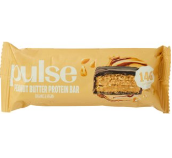 Eiwitreep pindakaas van Pulse, 12 x 55 g Eiwitreep pindakaas van Pulse, 12 x 55 g
