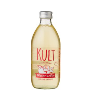 Waterkefir Jasmijn en perzik van Kult, 1 x 330 ml