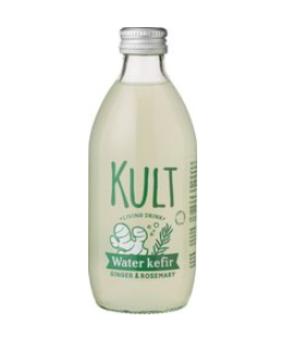 Waterkefir gember rozemarijn van Kult, 1 x 330 ml