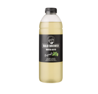 Waterkefir original munt limoen van Bald Brewer Excl.Statiegeld, 1 x 1 Liter