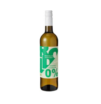 Witte wijn Chardonnay 0% alcohol van Rodolia, 6 x 750 ml