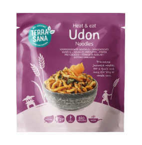 Kant-en-klare udon noedels van TerraSana, 6 x 300 g