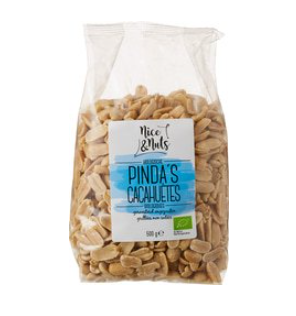 Pinda`s geroosterd ongezouten van Nice & Nuts, 6 x 500 g