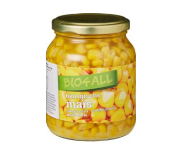 Zoete mais van Bio4All, 6 x 360 g