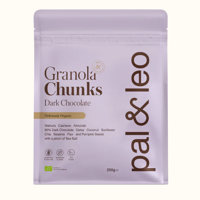 Granola pure chocolade van Pal & Leo, 10 x 250 g