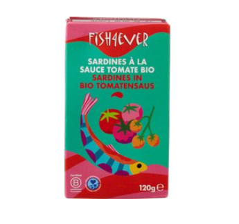 Sardines in tomatensaus van Fish 4 Ever, 12 x 120 g