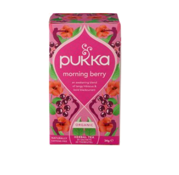 Thee morning berry van Pukka, 4 x 20 builtjes