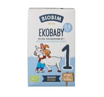 Ekobaby zuigelingenvoeding geit 1 van Biobim, 4 x 400 g