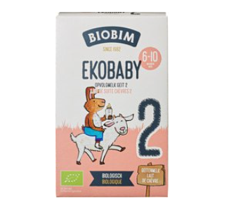 Ekobaby opvolgmelk geit 2 van Biobim, 4 x 400 g