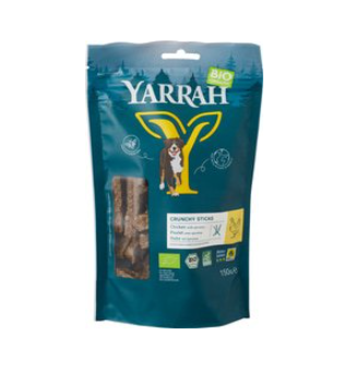Hondensnacks crunchy sticks van Yarrah, 8 x 150 g