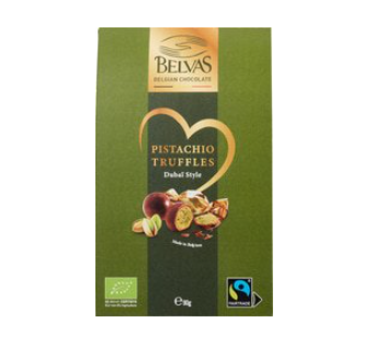 Truffles pistache van Belvas, 6 x 90 g