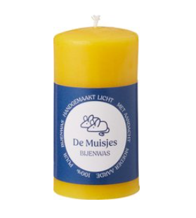 Bijenwaskaars stomp klein van De Muisjes, 6 x 1 stk