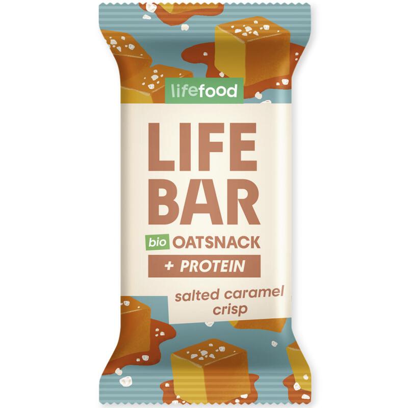 Haverreep salted caramel proteïne van Lifebar, 15 x 40 g