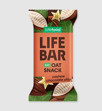 Haverreep cashew chocolade chuncks van Lifebar, 15 x 40 g