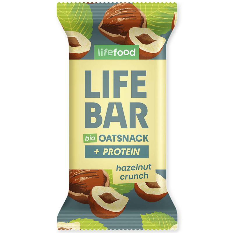 Haverreep hazelnoot crunch proteïne van Lifebar, 15 x 40 g
