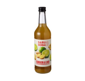 Siroop gember limoen van Saru Soda, 6 x 500 ml