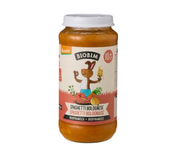 Groentehapje pasta bolognese 10+ mnd van Biobim, 6 x 250 g