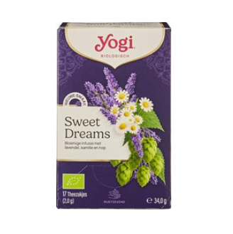 Kruidenthee sweet dreams van Yogi Tea, 6 x 17 builtjes