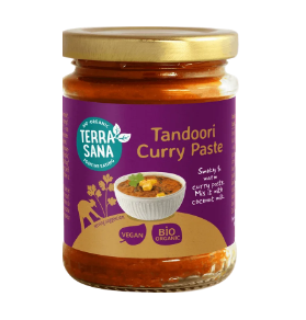 Currypasta Indiase tandoori van TerraSana, 6 x 130 g