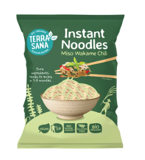 Instant noedels van TerraSana, 6 x 90 g