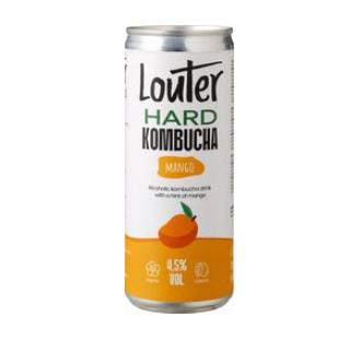 Hard kombucha mango van Louter Excl. Statiegeld, 12 x 250 ml