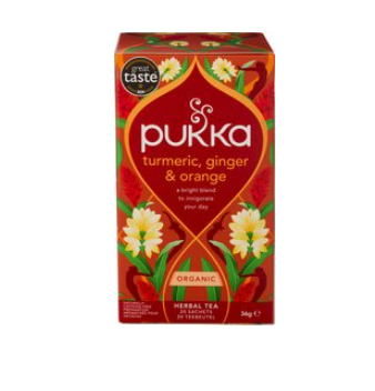 Kruidenthee turmeric active van Pukka, 4 x 20 builtjes