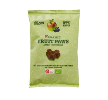 Fruit paws appel blauwe bes van Lifekids, 14 x 40 g