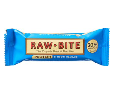Fruit + nut bite smooth cacao van RAW.BITE, 12 x 45 g