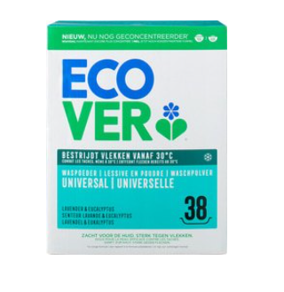 Waspoeder universeel van Ecover, 5 x 1,9 kg Waspoeder universeel van Ecover, 5 x 1,9 kg