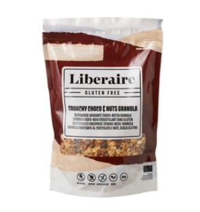 Granola crunchy choco + nuts glutenvrij van Liberaire, 6 x 330 g
