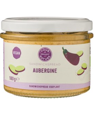 Sandwichspread aubergine van Your Organic Nature, 6 x 180 g