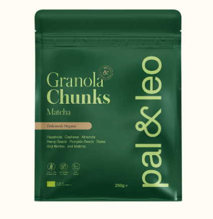 Granola matcha zaden en noten van Pal & Leo, 10 x 250 g