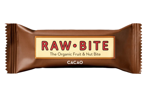 Fruit + nut bite cacao van RAW.BITE, 12 x 50 g